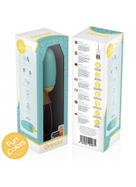 Бирюзовое виброяйцо с ротацией и управлением через приложение - Oninder