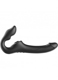 Черный безремневой страпон с 3 моторами - Ibiza - купить с доставкой в Северодвинске