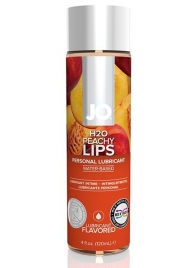 Лубрикант на водной основе с ароматом персика JO Flavored Peachy Lips - 120 мл. - System JO - купить с доставкой в Северодвинске