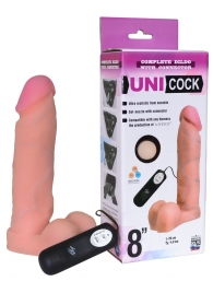 Фаллическая насадка Харнесс UNICOCK 8  с вибрацией - 20 см. - LOVETOY (А-Полимер) - купить с доставкой в Северодвинске