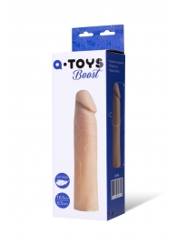 Реалистичная насадка с ярко выраженной головкой - 16,5 см. - A-toys - в Северодвинске купить с доставкой Реалистичная насадка с ярко выраженной головкой - 16,5 см. - A-toys - в Северодвинске купить с доставкой