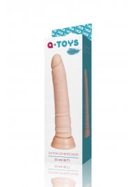 Телесный фаллоимитатор A-toys с присоской - 22 см. - A-toys купить с доставкой в интернет-магазине Orgasmix в Северодвинске Телесный фаллоимитатор A-toys с присоской - 22 см. - A-toys