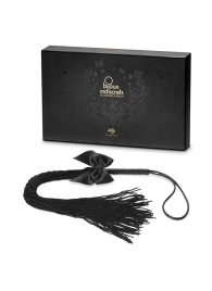 Чёрная плётка Lilly Whip Bijoux - Bijoux Indiscrets - купить с доставкой в Северодвинске