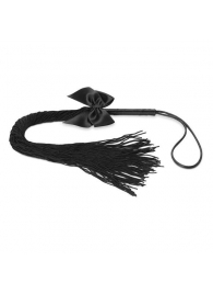 Чёрная плётка Lilly Whip Bijoux - Bijoux Indiscrets - купить с доставкой в Северодвинске