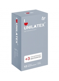 Презервативы с точками Unilatex Dotted - 12 шт. + 3 шт. в подарок - Unilatex - купить с доставкой в Северодвинске