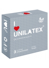 Презервативы с точками Unilatex Dotted - 3 шт. - Unilatex - купить с доставкой в Северодвинске