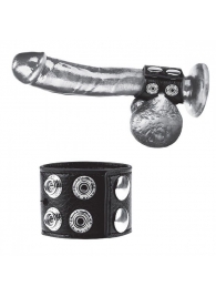 Ремень на член и мошонку 1.5  Cock Ring With Ball Strap - BlueLine - купить с доставкой в Северодвинске