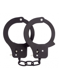 Чёрные наручники из листового металла BONDX METAL CUFFS BLACK - Dream Toys - купить с доставкой в Северодвинске