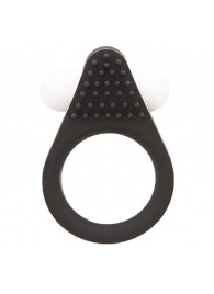 Чёрное эрекционное кольцо LIT-UP SILICONE STIMU RING 1 BLACK - Dream Toys - в Северодвинске купить с доставкой