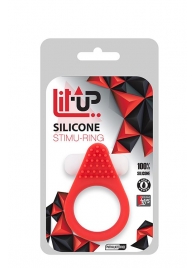 Красное эрекционное кольцо LIT-UP SILICONE STIMU RING 1 RED - Dream Toys - в Северодвинске купить с доставкой