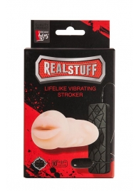 Мастурбатор-ротик с вибрацией REALSTUFF VIBRATING MASTURBATOR MOUTH - Dream Toys - в Северодвинске купить с доставкой