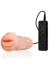 Мастурбатор-ротик с вибрацией REALSTUFF VIBRATING MASTURBATOR MOUTH - Dream Toys - в Северодвинске купить с доставкой