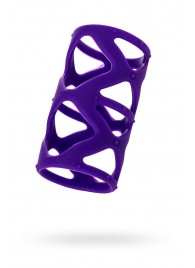 Фиолетовая насадка-сетка на пенис - 7,5 см. - A-toys - в Северодвинске купить с доставкой