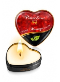 Массажная свеча с нейтральным ароматом Bougie Massage Candle - 35 мл. - Plaisir Secret - купить с доставкой в Северодвинске