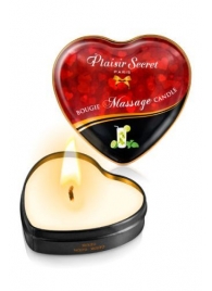 Массажная свеча с ароматом мохито Bougie Massage Candle - 35 мл. - Plaisir Secret - купить с доставкой в Северодвинске