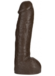 Большая насадка для трусиков Vac-U-Lock Realistic Hung - 31,7 см. - Doc Johnson - купить с доставкой в Северодвинске
