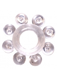 Прозрачное эрекционное кольцо Rings Bubbles - Lola Games - в Северодвинске купить с доставкой