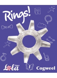 Прозрачное эрекционное кольцо Rings Cogweel - Lola Games - в Северодвинске купить с доставкой