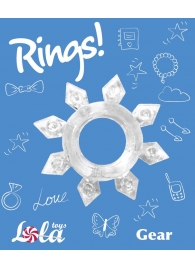 Прозрачное эрекционное кольцо Rings Gear - Lola Games - в Северодвинске купить с доставкой