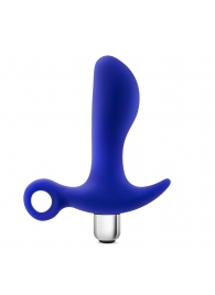Синий стимулятор простаты с ручкой-кольцом Performance Prostimulator 02 - Blush Novelties - в Северодвинске купить с доставкой