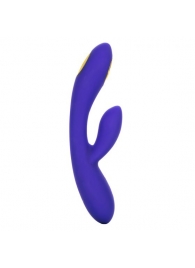 Фиолетовый вибратор с функцией электростимуляции Intimate E-Stimulator Dual Wand - 21,5 см. - California Exotic Novelties - купить с доставкой в Северодвинске