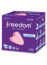 Женские гигиенические тампоны без веревочки FREEDOM normal - 3 шт. - Freedom - купить с доставкой в Северодвинске