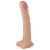 Телесный ребристый фаллоимитатор-супергигант с мошонкой на присоске - 39 см. - LOVETOY (А-Полимер) купить с доставкой в интернет-магазине Orgasmix в Северодвинске Телесный ребристый фаллоимитатор-супергигант с мошонкой на присоске - 39 см. - LOVETOY (А-Полимер)