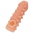 Телесная закрытая насадка с шариками Cock Sleeve Size L - 17,6 см. - KOKOS - в Северодвинске купить с доставкой