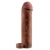 Коричневая насадка с кольцом Perfect 2 Extension with Ball Strap - 19 см. - Pipedream - в Северодвинске купить с доставкой