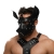 Черная кожаная маска «Собака» - Crazy Handmade - купить с доставкой в Северодвинске