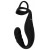 Черное эрекционное кольцо со стимуляцией промежности и анальной пробкой Cock Ring with RC Prostate Plug - Orion - в Северодвинске купить с доставкой