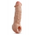 Телесная насадка-удлинитель Intrepid 9.25 Inch Realistic Penis Extender Sleeve - 23,5 см. - Blush Novelties - в Северодвинске купить с доставкой