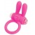 Розовое эрекционное виброкольцо A-toys с ушками - A-toys - в Северодвинске купить с доставкой