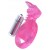 Розовая вибронасадка со стимулятор клитора   Язычок - Toyfa Basic - в Северодвинске купить с доставкой