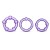 Набор из 3 фиолетовых эрекционных колец Stay Hard Beaded Cockrings - Blush Novelties - в Северодвинске купить с доставкой