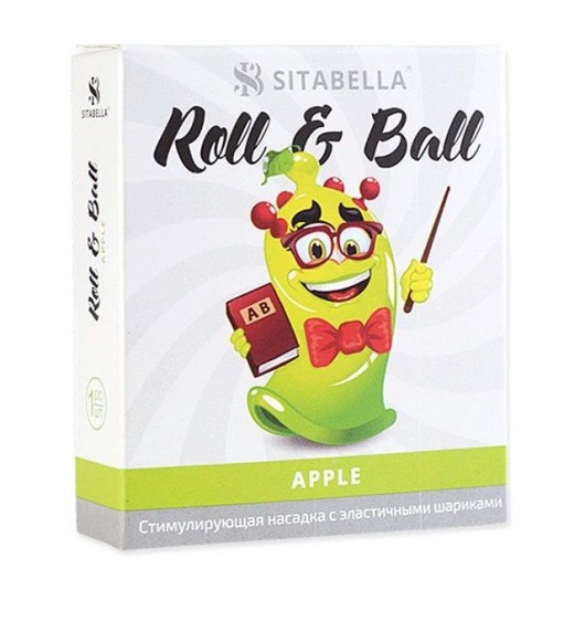 Стимулирующий презерватив-насадка Roll   Ball Apple - Sitabella - купить с доставкой в Северодвинске