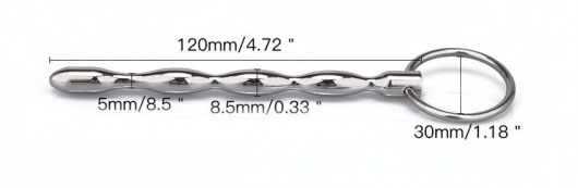 Металлический уретральный плаг с кольцом - Notabu - купить с доставкой в Северодвинске