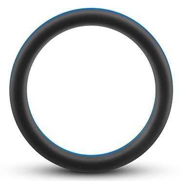 Черно-синее эрекционное кольцо Silicone Go Pro Cock Ring - Blush Novelties - в Северодвинске купить с доставкой