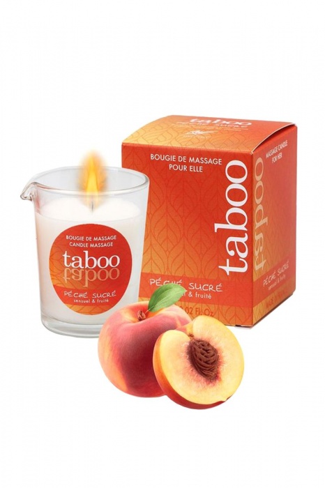 Массажное аромамасло с афродизиаками для женщин RUF Taboo Peche sucre - 60 гр. - RUF - купить с доставкой в Северодвинске