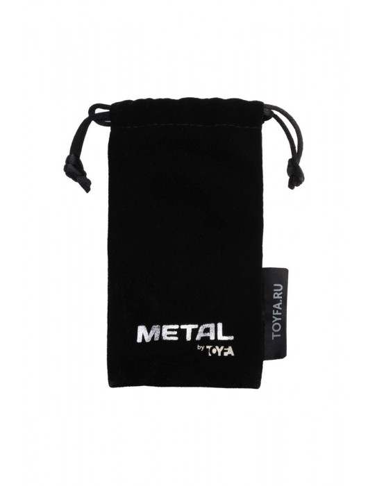 Серебристая коническая анальная пробка с красным кристаллом - 8 см. - ToyFa - купить с доставкой в Северодвинске