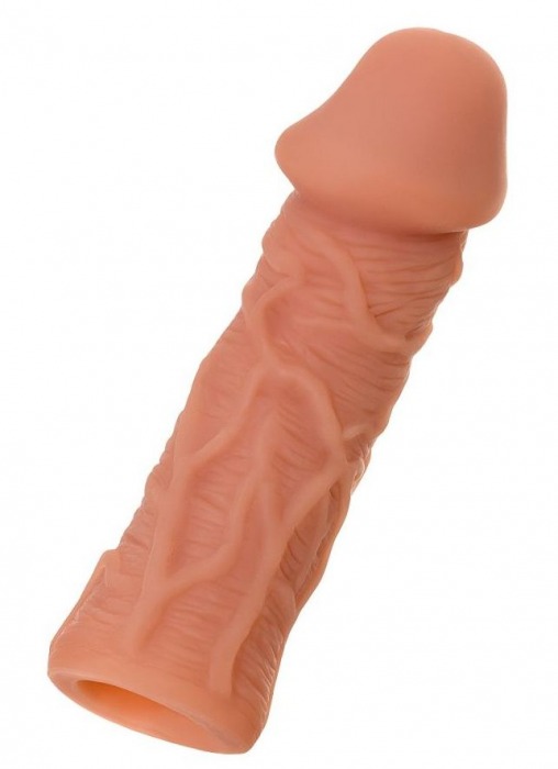 Телесная реалистичная насадка KOKOS Extreme Sleeve 05 с дополнительной стимуляцией - 12,7 см. - KOKOS - в Северодвинске купить с доставкой