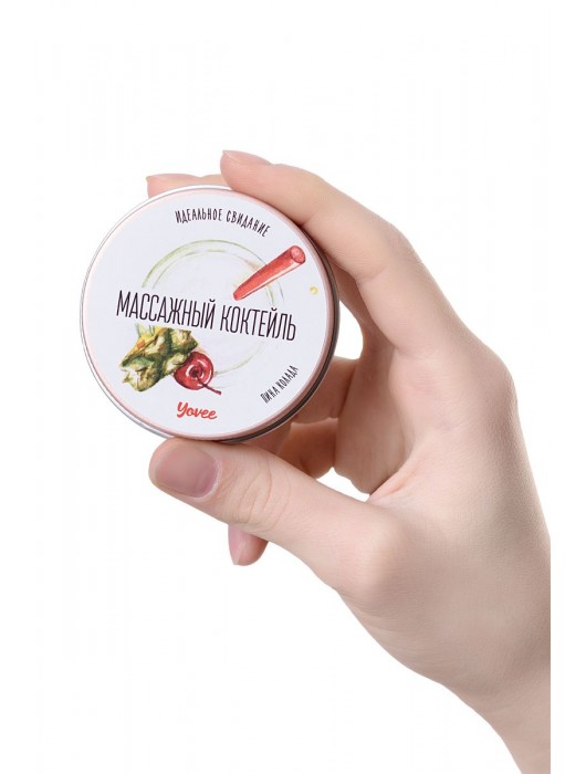 Массажная свеча «Массажный коктейль» с ароматом пина колады - 30 мл. - ToyFa - купить с доставкой в Северодвинске