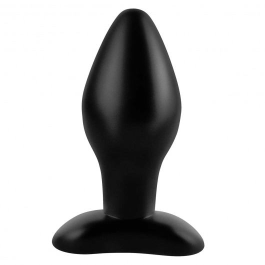 Черная анальная пробка среднего размера Large Silicone Plug - 13 см. - Pipedream