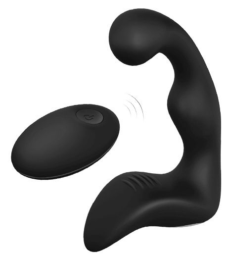 Черный вибромассажер простаты REMOTE BOOTY PLEASER - Dream Toys - в Северодвинске купить с доставкой