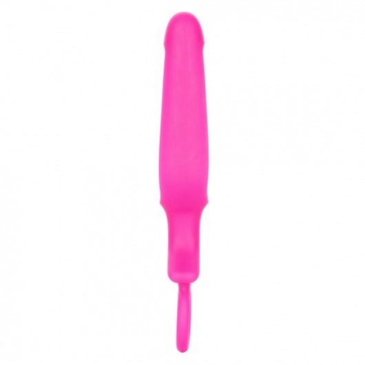 Розовая силиконовая пробка с прорезью Silicone Groove Probe - 10,2 см. - California Exotic Novelties