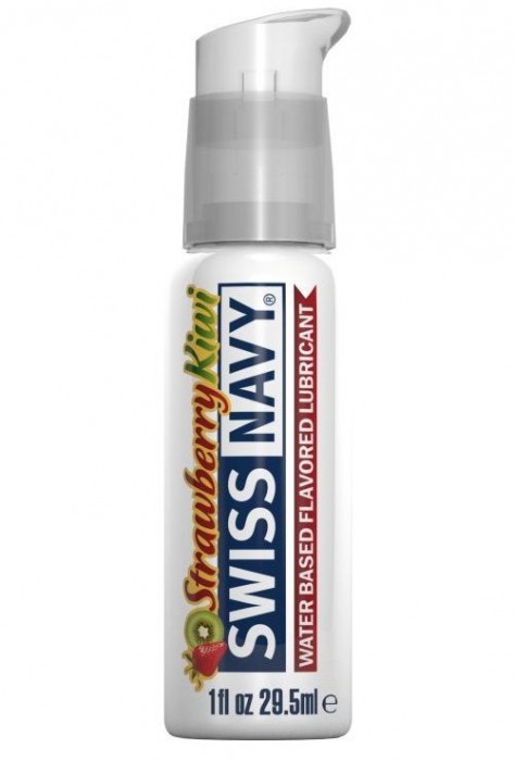 Лубрикант Swiss Navy Strawberry Kiwi Lube с ароматом клубники и киви - 29,5 мл. - Swiss navy - купить с доставкой в Северодвинске