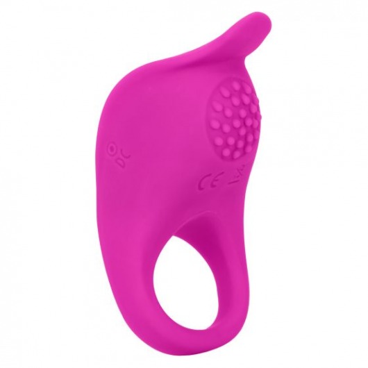 Ярко-розовое эрекционное виброкольцо Silicone Rechargeable Teasing Enhancer - California Exotic Novelties - в Северодвинске купить с доставкой