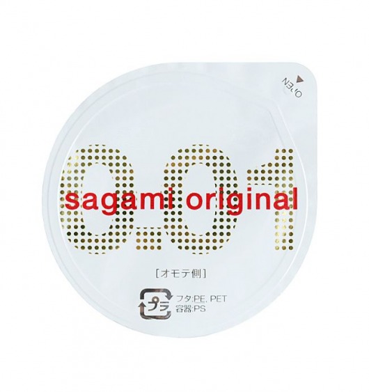 Супертонкий презерватив Sagami Original 0.01 - 1 шт. - Sagami - купить с доставкой в Северодвинске