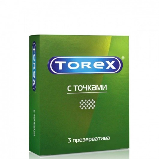 Текстурированные презервативы Torex  С точками  - 3 шт. - Torex - купить с доставкой в Северодвинске