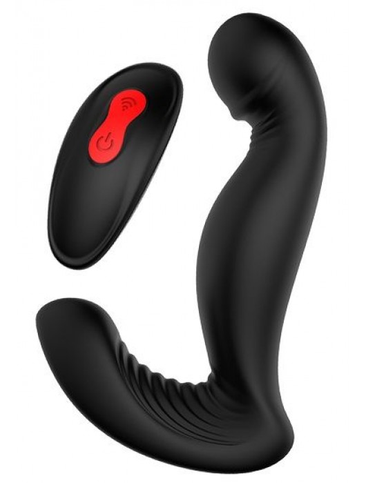 Черный вибромассажер простаты SWIRLING P-PLEASER - Dream Toys - в Северодвинске купить с доставкой